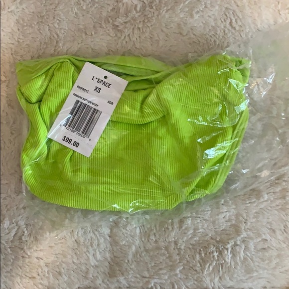 L Space Frankie Bikini Bottoms in Acid Green - Picture 6 of 9